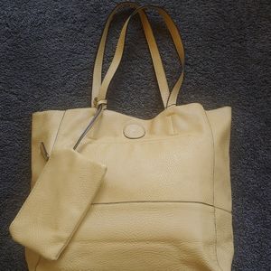Faux leather handbag